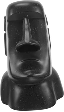 MAGICLULU Taschentuchbox-Abdeckung Aus Robustem Harz Moai-Statue-Design Kompakt Und Leicht Zu Reinigen Für Küche Badezimmer Und Schlafzimmer