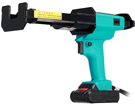 RUHEN 16.8V Cordless Caulking Gun, Drip-Free Double tube Cradle Caulking Gun for Standard Caulks, Adhesives, Silicone and Sealants, 5.2AH Battery Powered Caulk Gun