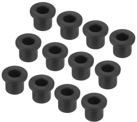 sourcing map 30Pcs t Shape Rubber Grommet Mount Dia 11mm ID 7mm H 12mm Black Seal Protection Cable Grommets Flexible for Cable Pipe
