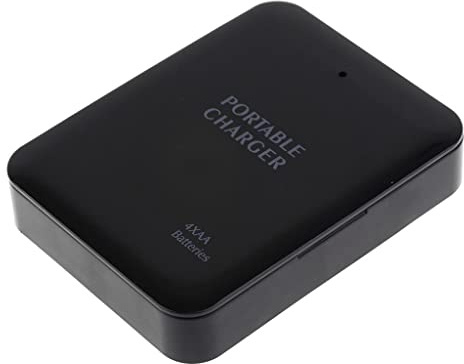 Tragbares USB-Notfall-Ladegerät mit 4 x AA-Batterien, mit Taschenlampe