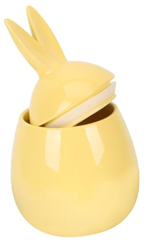 HOMOBABE Tarro De Cerámica Forma De Conejo Para Té y Dulces Contenedor Hermético Para Almacenamiento Doméstico Para Suelta y Bolsitas De Té Diseño Único y Delicado Tapa Selladora