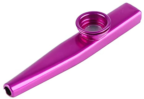 Eujgoov Metal Kazoo Tragbarer Kazoo -Gitarrenpartner Flöte -Musikinstrument mit Einstellbarem Ton (PURPLE)