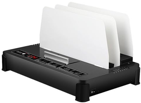 Máquina de encuadernación termofusible, encuadernadora térmica A4, grosor de encuadernación ≤ 5,5 cm, ajuste de tiempo de dos velocidades, apagado automático, para álbumes de imágenes/cancioneros