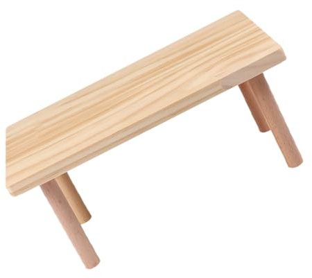 HIAKDOFT Holzplattform für Hamster Zweite Etage aus Massivem Holz Langlebiges Kletterspielzeug Beißfest Sicheres Zubehör für Hamsterkäfig und Kleines Haustiergehege