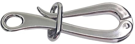 Nishiyuenyi Gancho Especial para Barcos Enlace Marino Grillete Náutico y Accesorio de Conexión Rápida Hecho en Acero Inoxidable 316 Adecuado para, 6inch