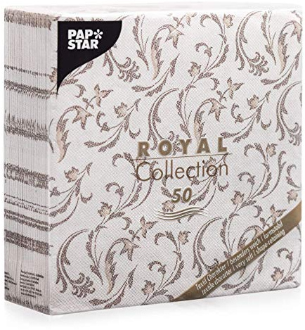 Papstar 85004 Servietten, Tissue, Braun, 7.8 x 20 x 20 cm