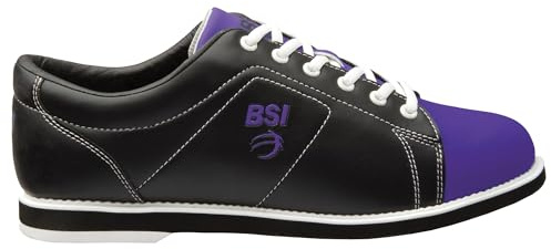 BSI Women's 654 Classic Bowling Shoe - Lightweight Shoes with Cushioned Support for Women, Purple & Black, Size 7.5