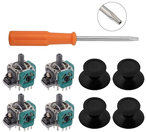 4 Stück Analog Joystick mit Sensor-Modul potentiometers & Thumbsticks Kappe für Xbox One-Controller