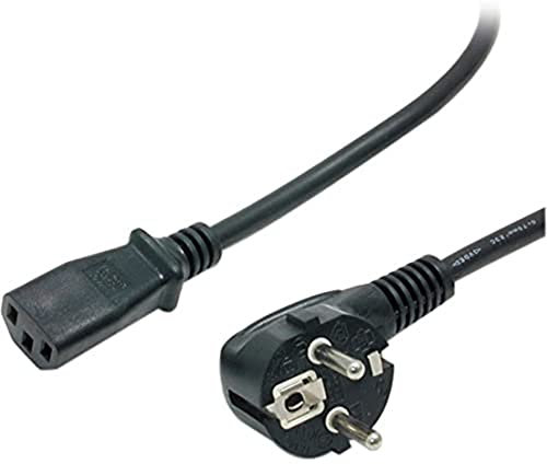 StarTech.com 6 ft 2 Prong European Power Cord for PC Computers - Schuko CEE7 Euro Plug to IEC320 C13 Power Cable (PXT101EUR)