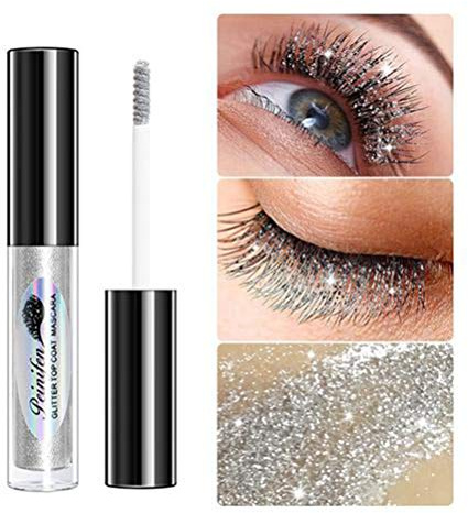 Spier Diamond Glitter, Wasserdichte Langlebige Wimpern-Mascara für Stage Party Hochzeit Musikfestival