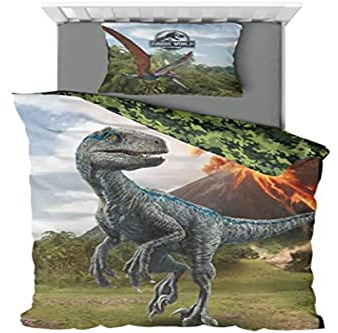 Parure de lit - Housse de Couette Dinosaure 140x200cm + 1 taie d'oreiller 63x63cm …