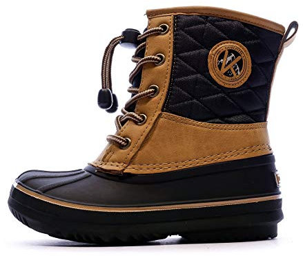 KIMBERFEEL - Apres Ski Jibber Beige Boys' Boots – Size 29 – Beige
