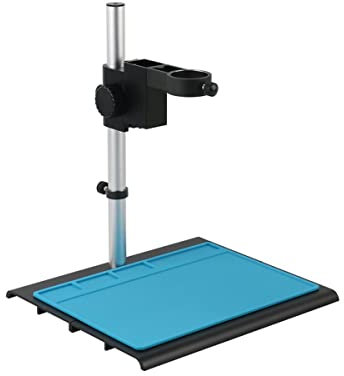 ZTBH Mikroskop-Zubehör-Kit Einstellbare Aluminiumlegierungshalterung, 40mm 50mm Digitale Video-Mikroskopkamera Mikroskopische Objektträger (Color : 40mm A Stand)