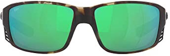 Costa Del Mar Sunglasses for Men - Tuna Alley PRO Mens Polarized Sunglasses - Fishing, Boating & Beach UV Protection - Wetlands/Green Mirror 580G, Size 60
