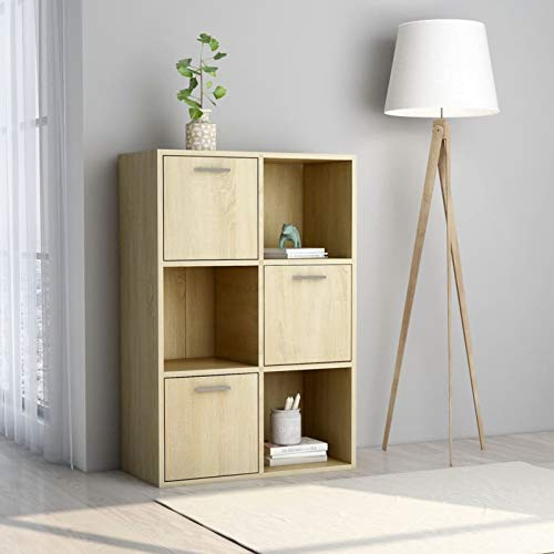Mogou Storage Cabinet, Garden Tool Storage, Garden Sheds, Storage Shed Waterproof Sonoma Oak 60x29.5x90 cm Chipboard