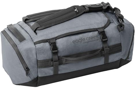 Eagle Creek Cargo Hauler Reisetasche 40L I Extrem robust & wasserabweisend I Duffel mit Rucksack-Tragefunktion für Reisen & Outdoor I 40L Volumen I Charcoal
