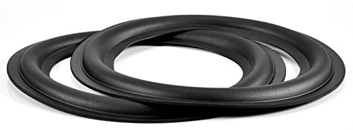 6 Tums Högtalare Skum Surround Reparationssats 6 Inch Högtalare Skum Svart Gummi 2 St 6 Inch 156 Mm Perforerad Gummi Surround Högtalare Reparationsdelar Svart