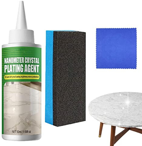 Povanjer Nanokristall-Überzugsmittel - Nanokristall-Überzugsmittel,Marmor-Kratzreparatur-Renovierung Langanhaltender Schutzfilm, Nano-Kristall-Beschichtungsmittel für Fliesen und Möbel
