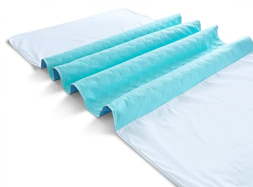 Aidapt VM842E - Paquet de 2 alèses avec Rabats repliables - 850x900x50mm