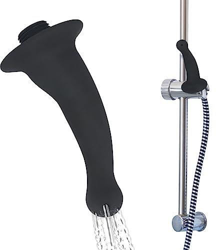 Shower Enema Douche Nozzle for Men Women Silicone Shower Cleaner Enema Douche System,Handheld Water Shower Nozzle Anal Rinse Vaginal Cleaning Kit