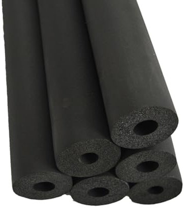 YNAYGDIUGD 6 STK Heizungsrohr Isolierung Rohrisolierung Rohrdämmung Kautschuk Heizungsrohr Isolation Schlauchgriffe Rohrschale Frostschutz Isolierrohr Für Den Außenbereich (Size : ID 60mm*T20mm*L2m)