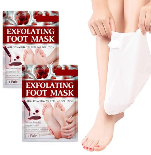 Maschera Piedi Esfoliante,Maschera Piedi Idratante,Maschera Esfoliante Piedi,2 Paia Maschera Peeling Piedi,Foot Peel Mask,Maschera per Piedi Efficace Cura dei Piedi i Scrub Piedi