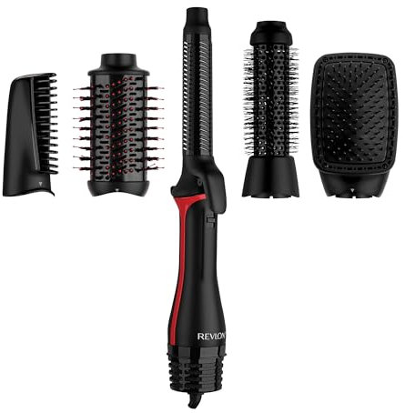 Revlon One-StepTM Blow-Dry Multi Air Styler 5 in 1 (Accessori intercambiabili, arricciacapelli, volumizzante, styler, shape enhancer, concentratore) RVDR5370