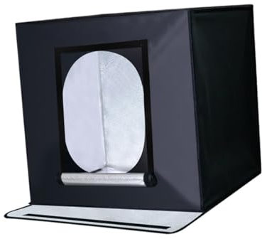 KONTONTY Fotografie-leuchtkasten 60cm Led-softbox Für Foto Beleuchtung Einfach Tragbar Mit Eu-stecker Für Zelt