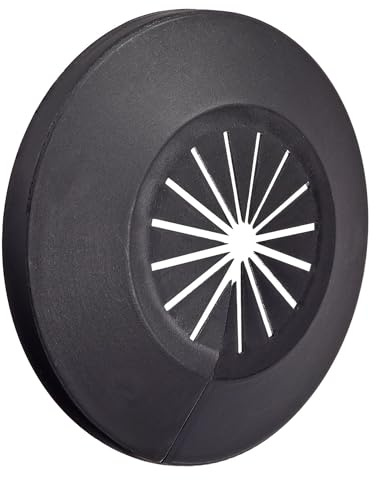 TOP-VIGOR 15mm - 25mm Pipe Cover Decoration PP Plastic Pipe Collar 4pc