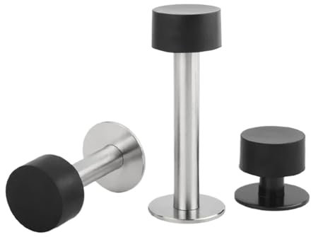 1 STÜCK Nagelfreier Türstopper aus Edelstahl Möbelbeschläge Zubehör(Silver 120mm)