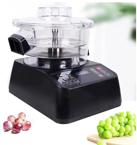 VNNHGB Pelapatate Elettrico a Rotazione Automatica, 500 g/min, 6 velocità Regolabili e Rotazione avanti/Indietro