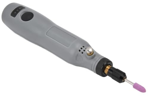 Walfront Taladro Eléctrico Mini Inalámbrico Herramienta Giratoria 3 Velocidades Kit de Pulido y Grabado para Bricolaje Manualidades con Accesorios
