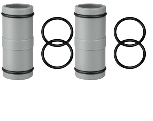 Anschluss für 32 mm Poolschlauch mit Gummi-On, entworfen für oberirdische Pools, sorgt für Auslaufschutz und sicheren Wasserfluss (2 Stück)