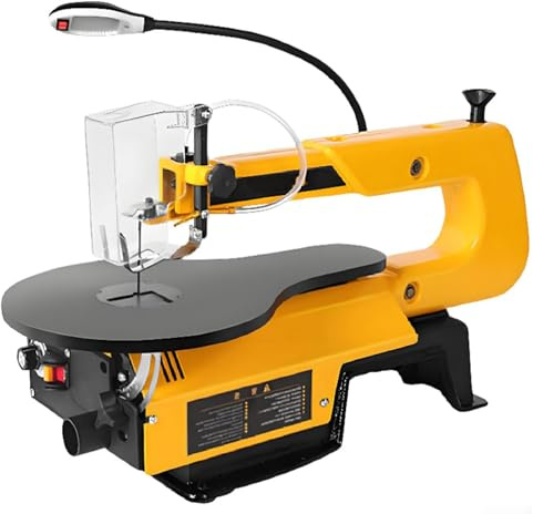 Sega Da Traforo A Velocità Variabile Con Tavolo Inclinabile E Porta Per La Polvere, Sega Elettrica Di Precisione Per Taglio Legno Per La Lavorazione Del Legno E Progetti Fai Da Te