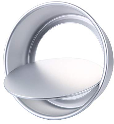 CANIGHT Molde Redondo Diseño Desmontable y Fondo para Pastel de Aluminio Molde para Hornear Pasteles Resistente Anódico Adecuado para Repostería Casera