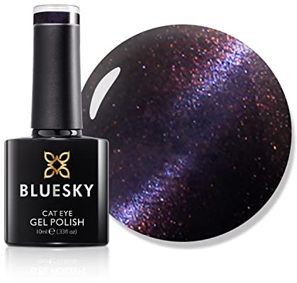 BLUESKY Gel Nail Polish, Cat Eye Coat, Purple, KA865, 10ml Gel Polish (Requires curing under UV/LED Lamp and a Dark Base to obtain effect pictured)