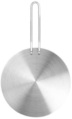 Diffuseur de chaleur Plaque à induction Acier inoxydable Diffuseur de chaleur Plaque à induction Adaptateur Convertisseur Gaz Électrique Cuisinière Plaque Induction Cuisinière(22cm)