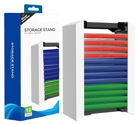 SH-RuiDu Spiel Disc Speicherturm, dauerhafter vertikaler Videospiel Speicher Turm Halterung Rack CD Halter Container Turm Stand Regal hält 12 Spiele Disc für PS5 Spiel Discs