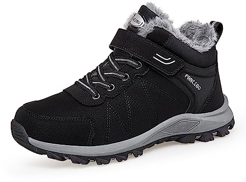 Moudn Stivali da Neve Donna Invernali Stivali Caldi Stivaletti da Escursionismo Antiscivolo Scarpe da Trekking Outdoor Impermeabili