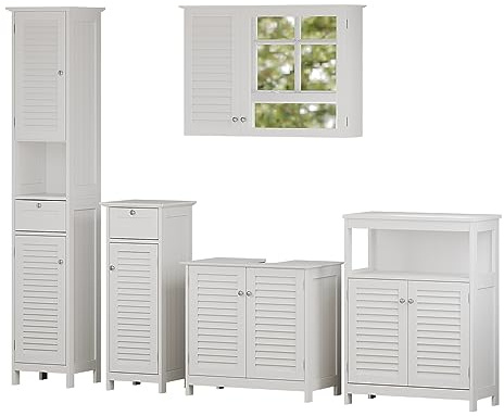 Vicco Badmöbel-Set Riad, Weiß, 60 cm