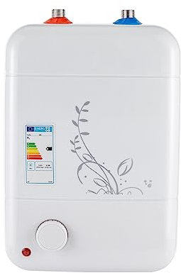 vinnyooc Chauffe-eau électriques 1500W 220V, Chauffe Eau Instantané 8L, Petit Chauffe-eau 0,7 Mpa, Chauffe-eau Sans Réservoir pour Cuisine Salle De Bains