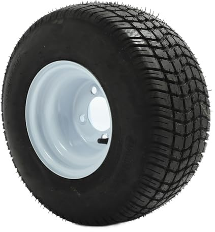 18x8,50‑8 Golfvagnsdäck Gummi Bättre Hantering Golfvagnsdäck och Hjulenhet Ersättning för E‑Z‑GO Golfvagnar, Slitstarkt, Starkt Grepp
