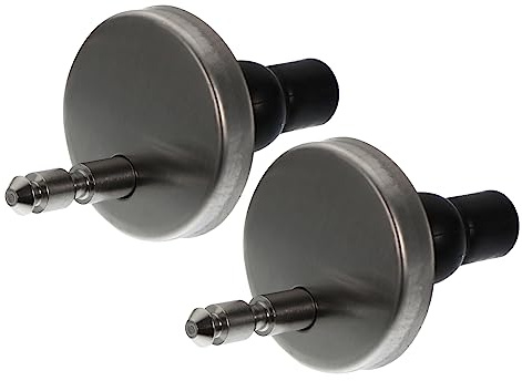 UKCOCO 2juegos Bisagras Rápidas Para Asiento De Inodoro Fijaciones De Inoxidable Fácil Instalación Compatible Múltiples Estilos De Tapas Wc