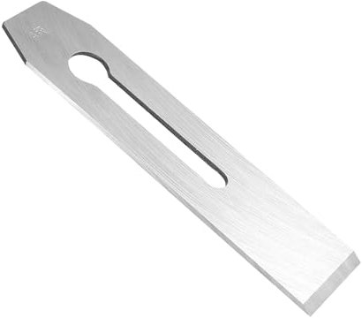 Akozon Cuchilla Cepilladora Manual HSS para Carpintería, Cuchilla de Cepillado Manual de 44 Mm, Cuchillas Planas de Banco Anchas, Herramientas Manuales para Carpintero (Cuchilla