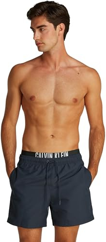 CK JEANS Herr Medium Double WB Boardshorts, blå (mörk safir), XXL, Blå (mörk safir), XXL