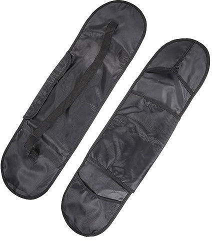 WOONEKY Professioneller Skateboard Rucksack Für Standard-Skateboards wasserdichte Tragetasche Mit Verstellbaren Schulterträgern Für Männer Und Frauen Schwarz