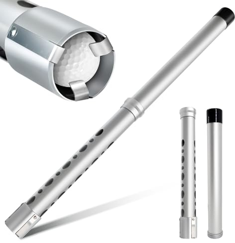 Golf Ball Shag Tube Professional Golf Ball Picker Upper Aluminum Golf Ball Retriever Collector Practice Pick-up Sucker Tool