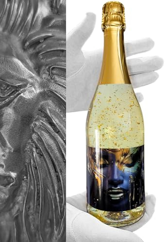 TGE - Goldsekt - Goldspritz - Sekt Limeted Editon - 0,75 Liter mit 23 Karat Blattgold in einer golden Geschenkverpakung