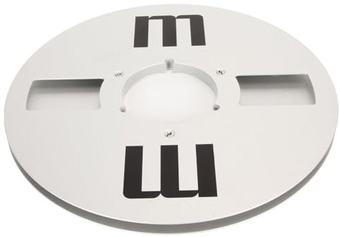 Carrete de Recogida Vacío, Carrete de Cinta Plateada de Aleación de Aluminio de 10 Pulgadas con Alto Rendimiento y bajo Ruido para Grabación