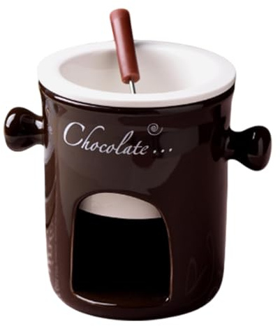 Schokoladenfondue, Schokoladenfondue-Becher, hochtemperaturbeständig, Schokoladenfondue-Tassen, kleine Fonduetöpfe für Picknicks, Tarta